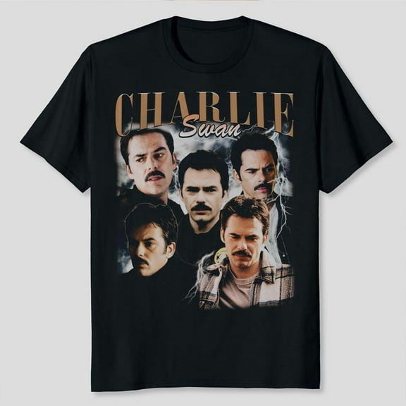 Unisex Charlie Swan Twilight 90s Graphic Style T-Shirt, Sizes S-5XL, Tbun