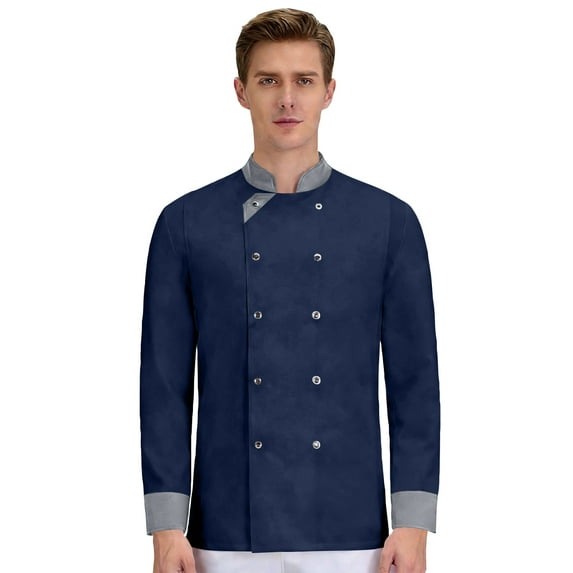 Unisex Chef Coat Long Sleeve Chef Jacket,Breathable,Comfortable Button Closure - Kitchen,Restaurant,Hotel Uniform