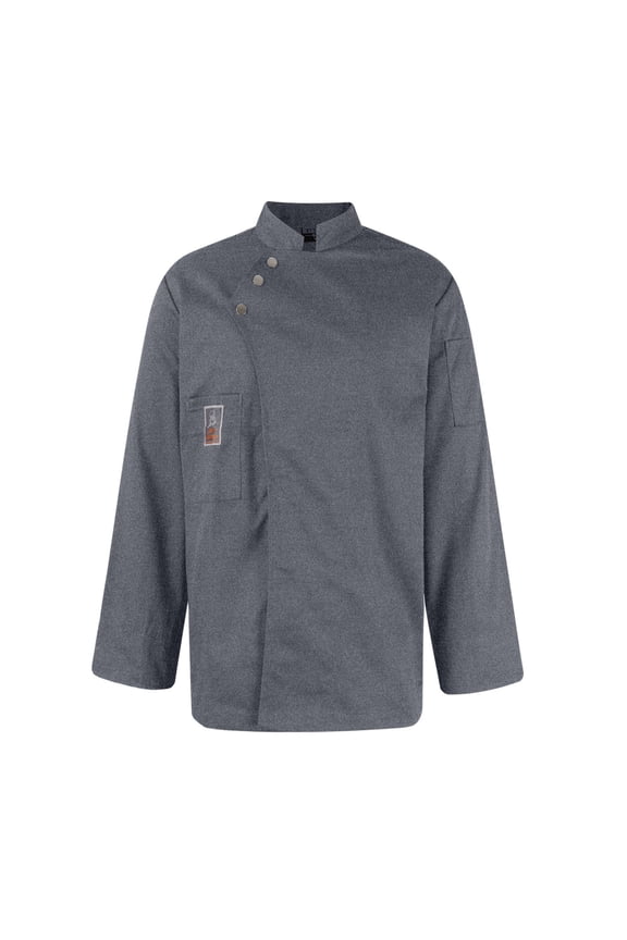 Unisex Chef Coat, Long Sleeve Kitchen Staff Jacket for Restaurant Hotel Bakery Uniform Top Durable Professional,Gray XL