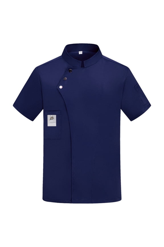 Unisex Chef Coat Short Sleeve Clothes Lightweight Chef Jacket Men Chef Uniform for Kitchen,Food Service,Bakers