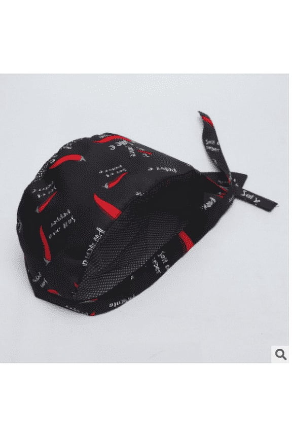 Unisex Chef Hat Adjustable Mesh Catering Baker Kitchen Restaurant Cook Work Cap Elastic Breathable Pirate Hat