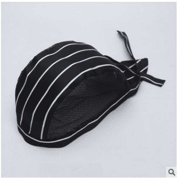 Unisex Chef Hat Adjustable Mesh Catering Baker Kitchen Restaurant Cook Work Cap Elastic Breathable Pirate Hat