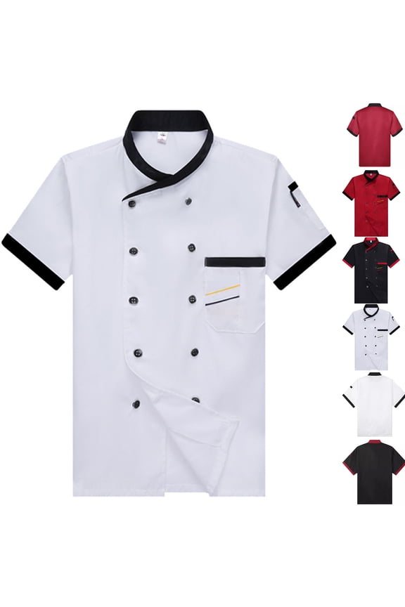 Unisex Chef Jacket Men's Chef Coat Restaurant Kitchen Chef Uniform