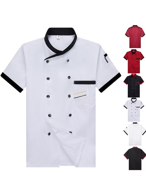 Unisex Chef Jacket Men's Chef Coat Restaurant Kitchen Chef Uniform