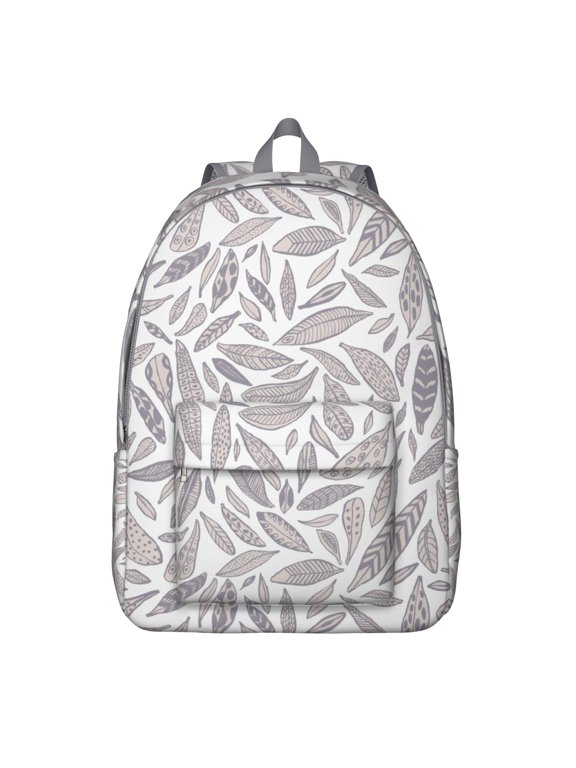 Unisex Chic Bohemian Backpack, Boho Vintage Print Zipper Bag with Front Pocket, Durable Rucksack for School College Work Travel, Great Gift