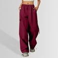 thumbnail image 1 of Unisex Child Cargo Parachute Pant Sweatpants Men Casual Loose Casual Outdoor Trousers Boys Uniform Pants, 1 of 4