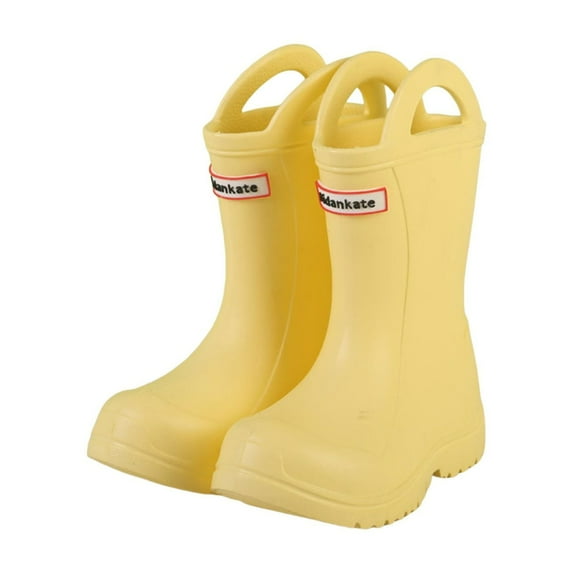 Unisex Child Mid Calf Rain Boots, Anti- Waterproof Garden Shoes, Lightweight Outdoor Activities Rain Shoes for Boy and Girl