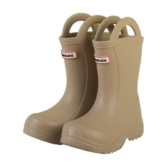 Unisex Child Mid Calf Rain Boots, Anti- Waterproof Garden Shoes, Lightweight Outdoor Activities Rain Shoes for Boy and Girl