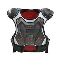 Unisex Child Motorcycle Protective Chest Vest with Shock Absorbing Shell for Safety Biking and Skateboarding Adventures