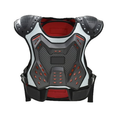 Unisex Child Motorcycle Protective Chest Vest with Shock Absorbing Shell for Safety Biking and Skateboarding Adventures