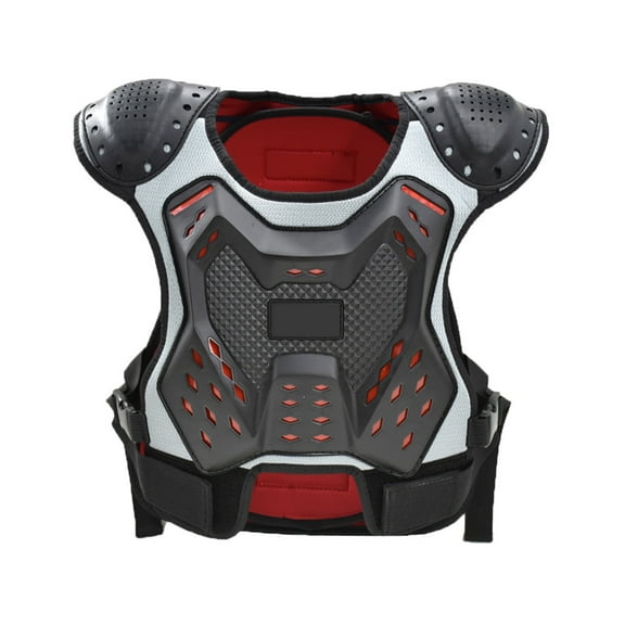 Unisex Child Motorcycle Protective Chest Vest with Shock Absorbing Shell for Safety Biking and Skateboarding Adventures