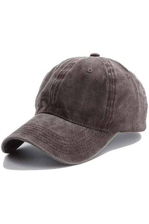 Unisex Children Casual Solid Baseball Hat Adjustable Washed Baseball Cap