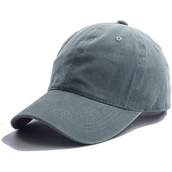 Unisex Children Casual Solid Baseball Hat Adjustable Washed Cap