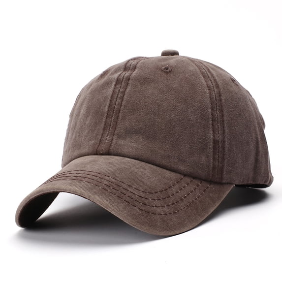 Unisex Children Casual Solid Baseball Hat Adjustable Washed Cap