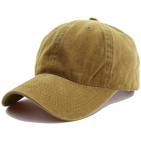 Unisex Children Casual Solid Baseball Hat Adjustable Washed Cap