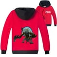 thumbnail image 1 of Unisex Children's The Legend of Zelda Print Zippered Hooded Coat, Great for Seasonal Wear, 1 of 6