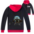 thumbnail image 1 of Unisex Children's The Legend of Zelda Print Zippered Hooded Coat, Great for Seasonal Wear, 1 of 6