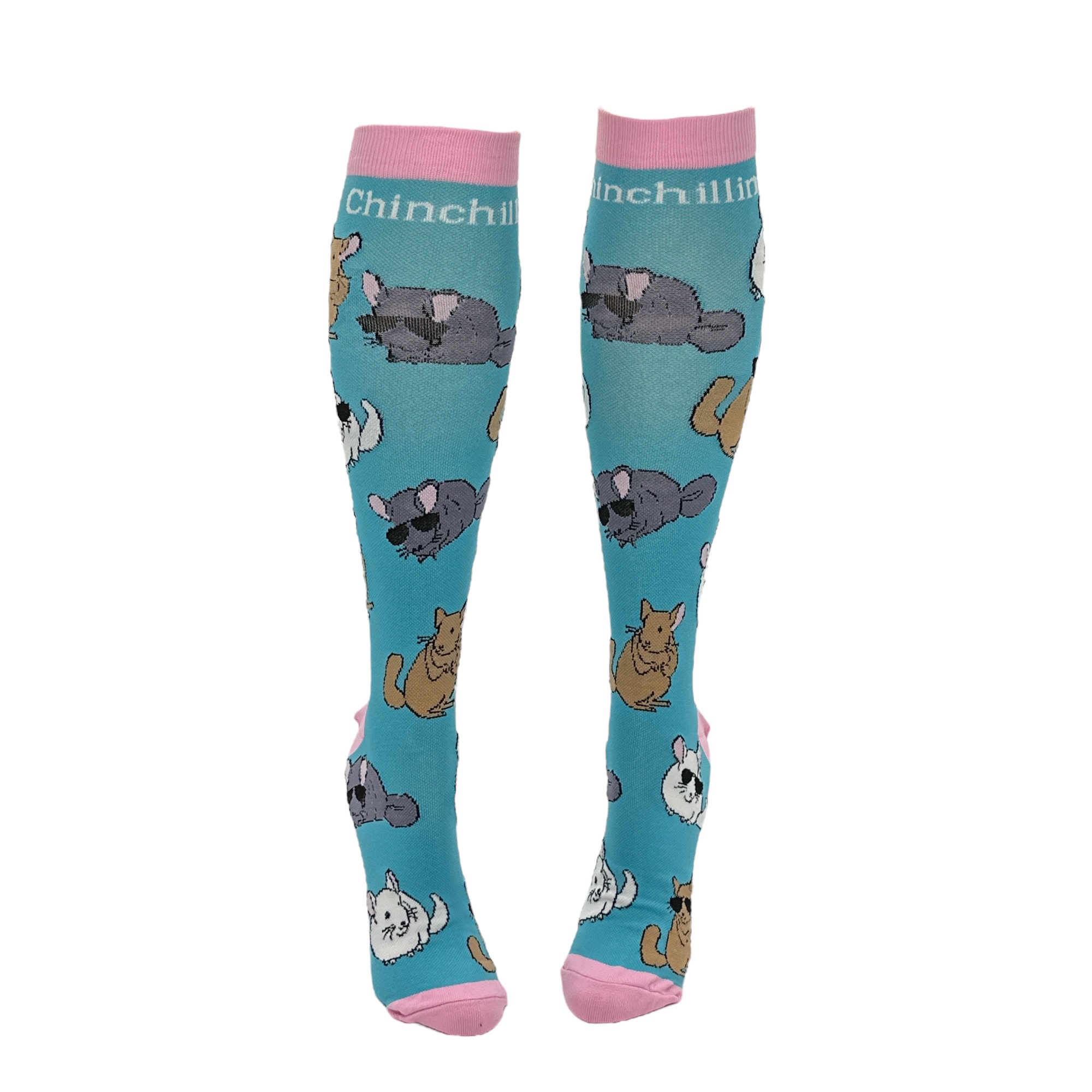 Crazy Dog Tshirts Chemistree Funny Christmas Compression Socks – Unisex One Size, Green Cotton Blend