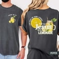 thumbnail image 1 of Unisex Christian Graphic Comfort Colors T-Shirt – “Life Gave Me Lemons but Jesus Made Lemonade” Faith-Inspired Tee, 1 of 4