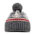 thumbnail image 1 of Unisex Christmas Beanie Pom Pom Knit Winter Ski Hat Windproof Outdoor Knit Cap, 1 of 3