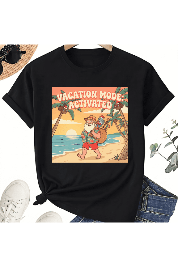 Unisex Christmas In July Vacation Mode T-Shirt