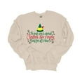 thumbnail image 1 of Unisex Christmas Sweatshirt Best Way To Spread Christmas Cheer Elf Festive Holiday Crewneck Sweatshirt-Sand-xl, 1 of 1