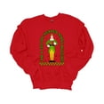 thumbnail image 1 of Unisex Christmas Sweatshirt Cotton Headed Ninny Muggins Elf Festive Holiday Crewneck Sweatshirt-Red-small, 1 of 1