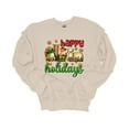 thumbnail image 1 of Unisex Christmas Sweatshirt Happy Elfin' Holidays Festive Holiday Crewneck Sweatshirt-Sand-medium, 1 of 2