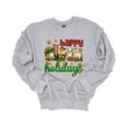 thumbnail image 1 of Unisex Christmas Sweatshirt Happy Elfin' Holidays Festive Holiday Crewneck Sweatshirt-Sports Grey-4xl, 1 of 1