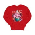 thumbnail image 1 of Unisex Christmas Sweatshirt Merry Christmas Hot Chocolate Festive Holiday Crewneck Sweatshirt-Red-small, 1 of 1