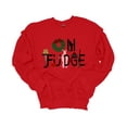 thumbnail image 1 of Unisex Christmas Sweatshirt Oh Fudge Christmas Story Inspired Festive Holiday Crewneck Sweatshirt-Red-xl, 1 of 1