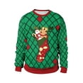 thumbnail image 1 of Unisex Christmas Sweatshirts 3D Graphic Long Sleeve Round Neck Oversized Pullover Tops for Men Women, 1 of 9