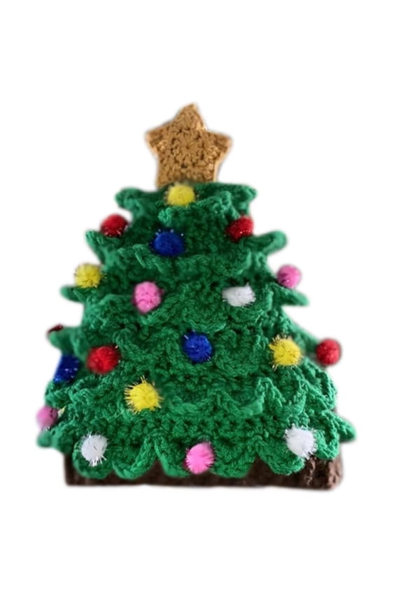 Unisex Christmas Winter Knitted Christmas Tree Hat Bearded Cap for Kid Adults Winter Keeping Warm Supplies