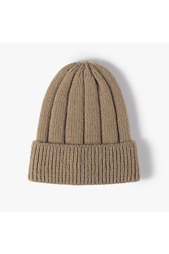 Unisex Chunky Knit Cuffed Beanie Hat