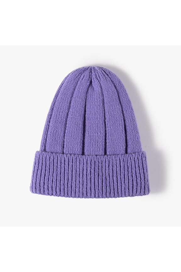 Unisex Chunky Knit Cuffed Beanie Hat