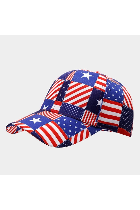 Unisex Classic Baseball Cap Adjustable Snapback Hat Digital Printed Patriotic Sun Visor Cap Outdoor Sport