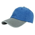 thumbnail image 1 of ZQUUVOU Unisex Classic Baseball Cap Low Hat Unconstructed Plain Cotton Men Women Blue, 1 of 3