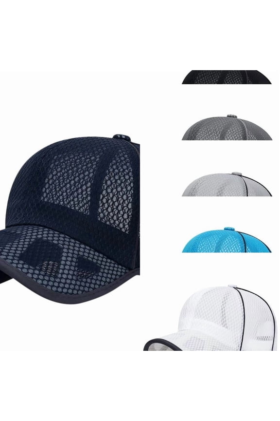 Unisex Classic Mesh Baseball Cap Soft Unconstructed Dad Hat Patch Preppy Style Hats for Women Men Washed Baseball Hat Adjustable Cotton Sports Caps for Adults Outdoor Activities
