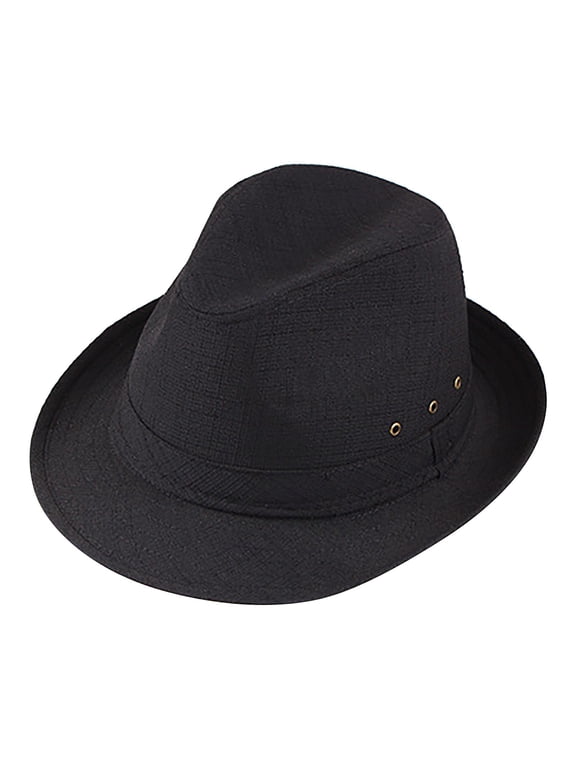Unisex Classic Mid Men 20s Hat With Band Casual Jazz Cap For Men Costume Accessories