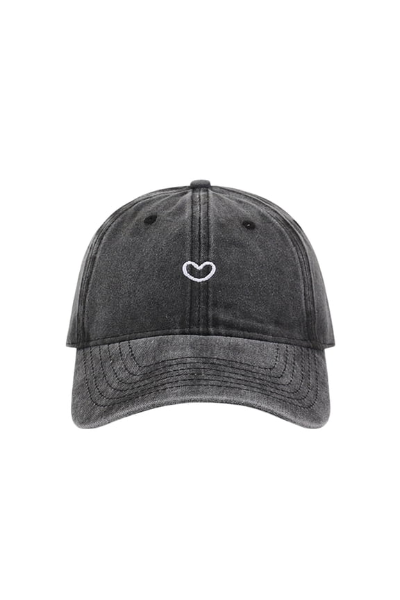 Unisex Classic Vintage Distressed Baseball Cap Love Print Adjustable Fit Hat for Women Men