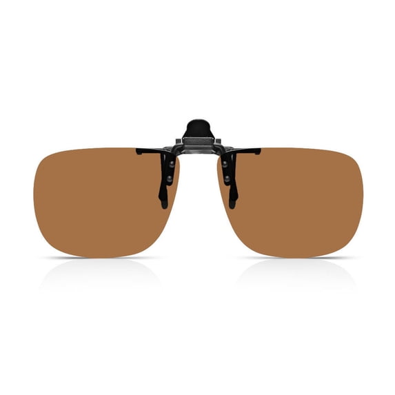 Unisex Clip-on Polarized Day Night Vision Flip-up Sunglass Clip for Driving, Outdoor Sports