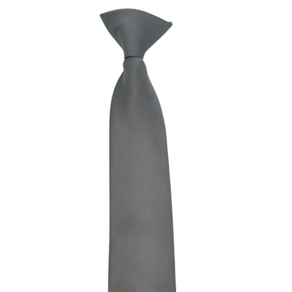 Unisex Clip on Tie Solid Color Ties for Men and Women Pre Tied Adjustable Neckties for Formal Graduation School Uniform
