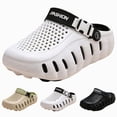 thumbnail image 1 of Unisex Clogs with Arch Support Lightweight Garden Shoes for Women and Men Breathable Non Slip Wide Width Summer Walking Mules Khaki Size 10, 1 of 5