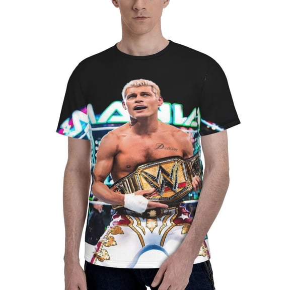 Unisex Co-dy Wrestler Rh0d T Shirts For Men Women Short Sleeve Shirts 3D Graphics Tees Shirt