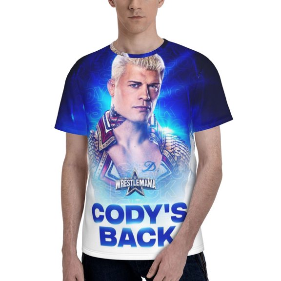 Unisex Co-dy Wrestler Rh0d T Shirts For Men Women Short Sleeve Shirts 3D Graphics Tees Shirt