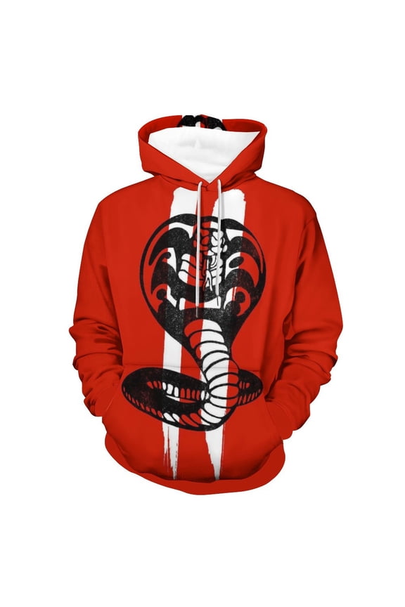 Unisex Cobra K-a Pullover Hoodies 3D Print Novelty Sweatshirts Hoodie with Pocket for Men Women