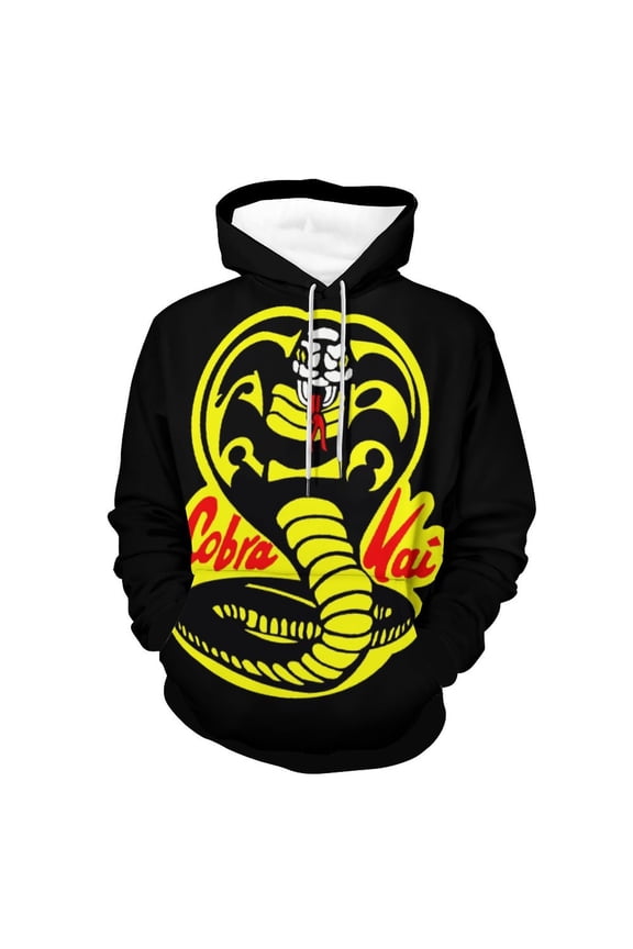 Unisex Cobra K-a Pullover Hoodies 3D Print Novelty Sweatshirts Hoodie with Pocket for Men Women