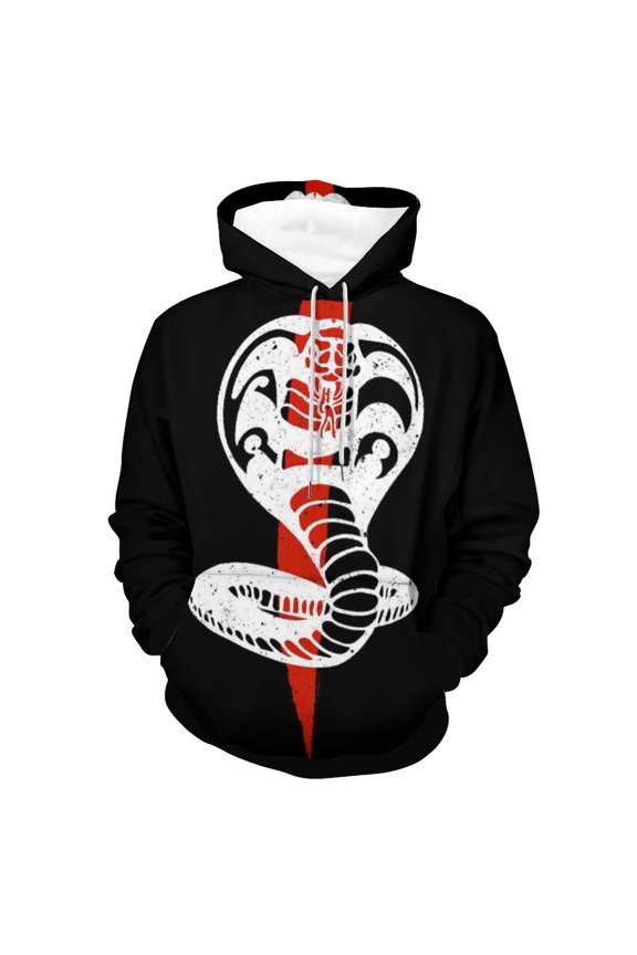Unisex Cobra K-a Pullover Hoodies 3D Print Novelty Sweatshirts Hoodie with Pocket for Men Women