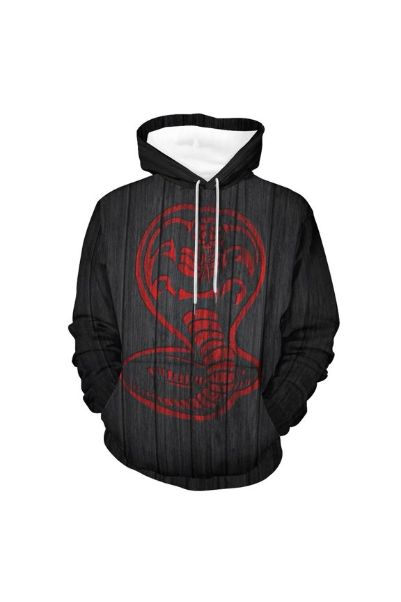 Unisex Cobra K-a Pullover Hoodies 3D Print Novelty Sweatshirts Hoodie with Pocket for Men Women