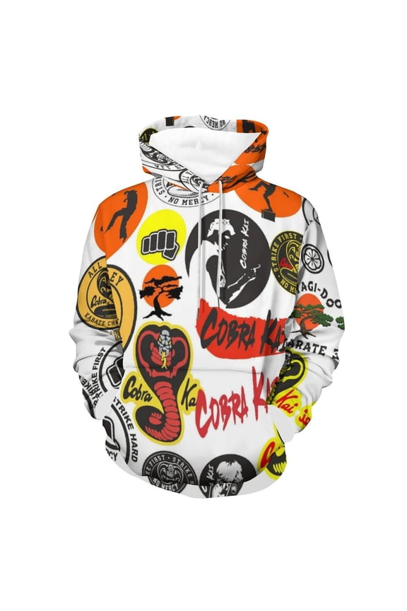 Unisex Cobra K-a Pullover Hoodies 3D Print Novelty Sweatshirts Hoodie with Pocket for Men Women